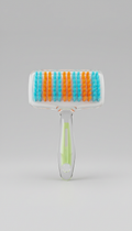 Grooming Brush with Clear Handle