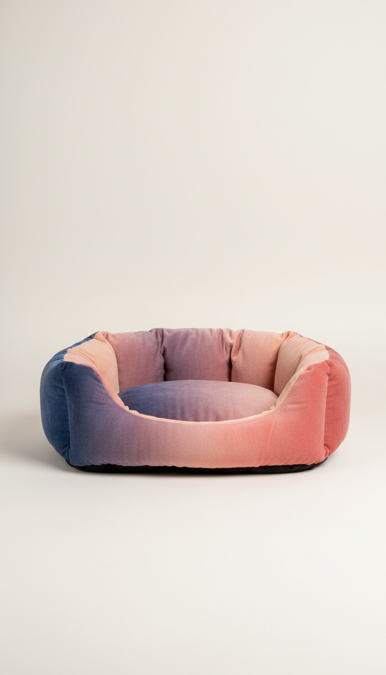Curved Memory Foam Pet Bed