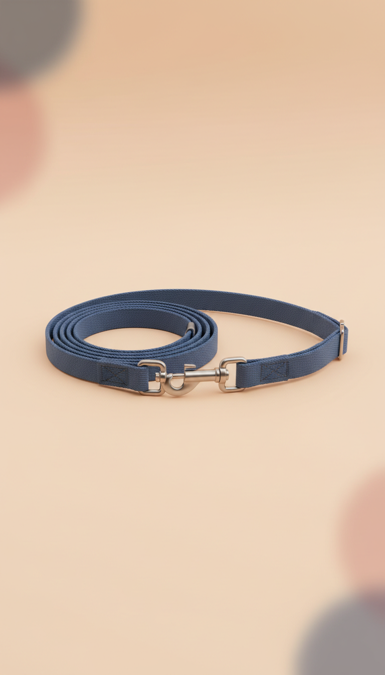 Slate Blue Leash and Collar Set